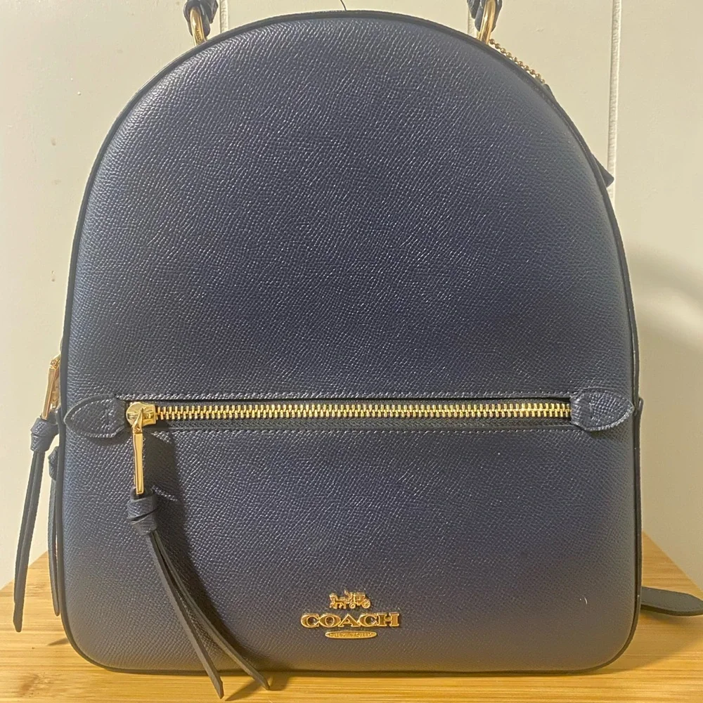 COACH navy blue mini back pack (like new) - Picture 1 of 7